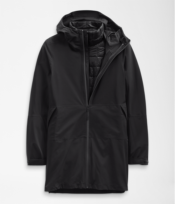 Parka Feminina Thermoball Eco Triclimate Preta